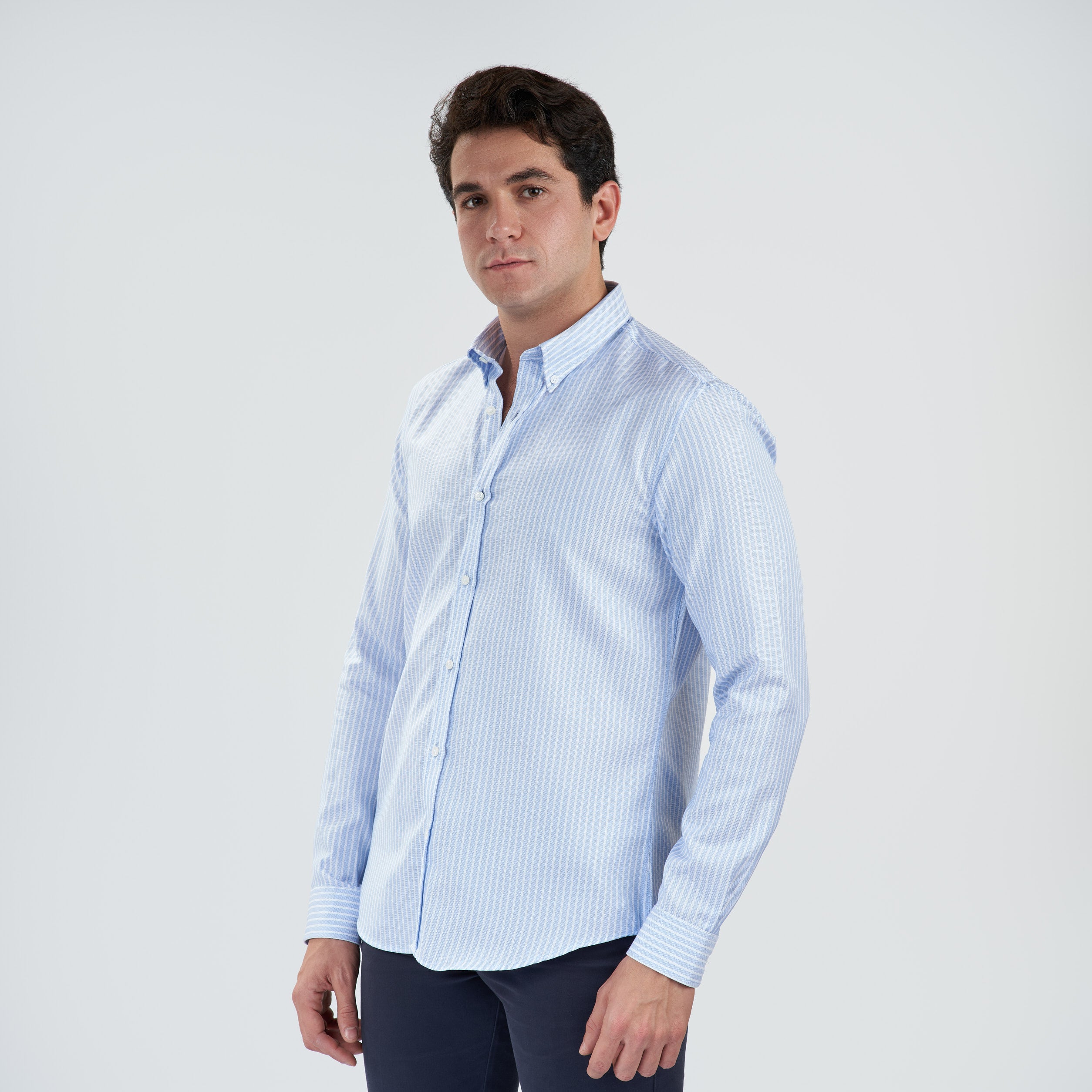 White*Light Blue Classic Shirt(897)