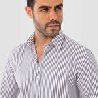 Smart Long Sleeve Strips Shirt - MSH987 - nagahomme