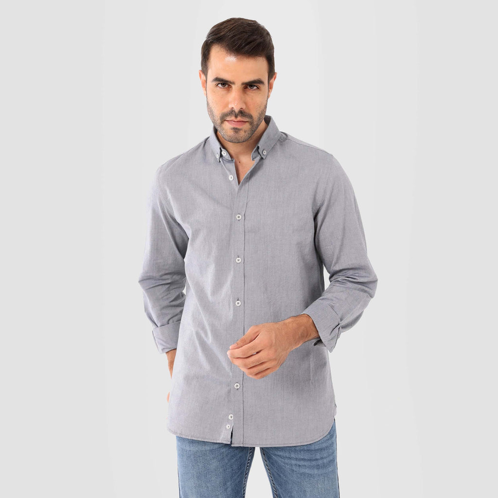 Grey Linen Shirt(996) - nagahomme
