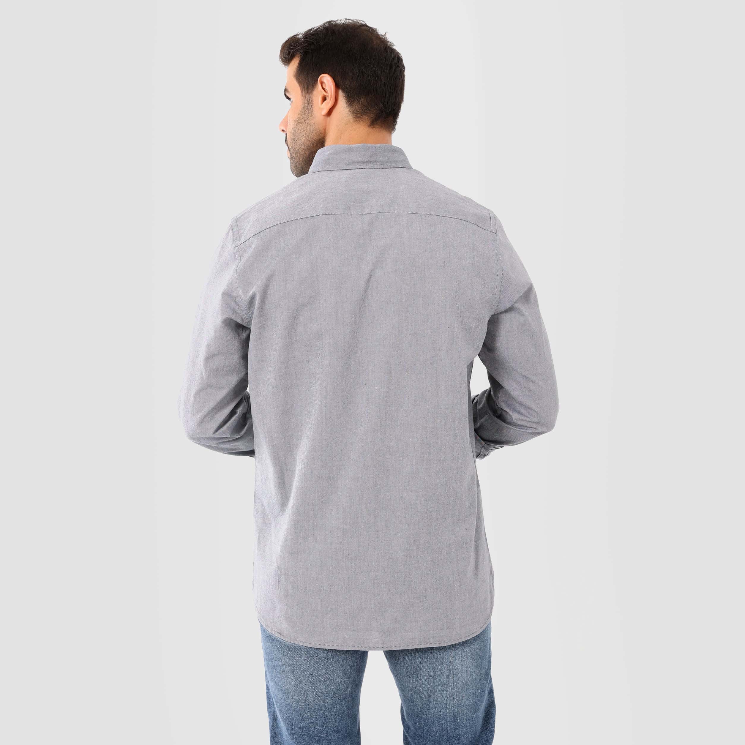 Grey Linen Shirt(996) - nagahomme