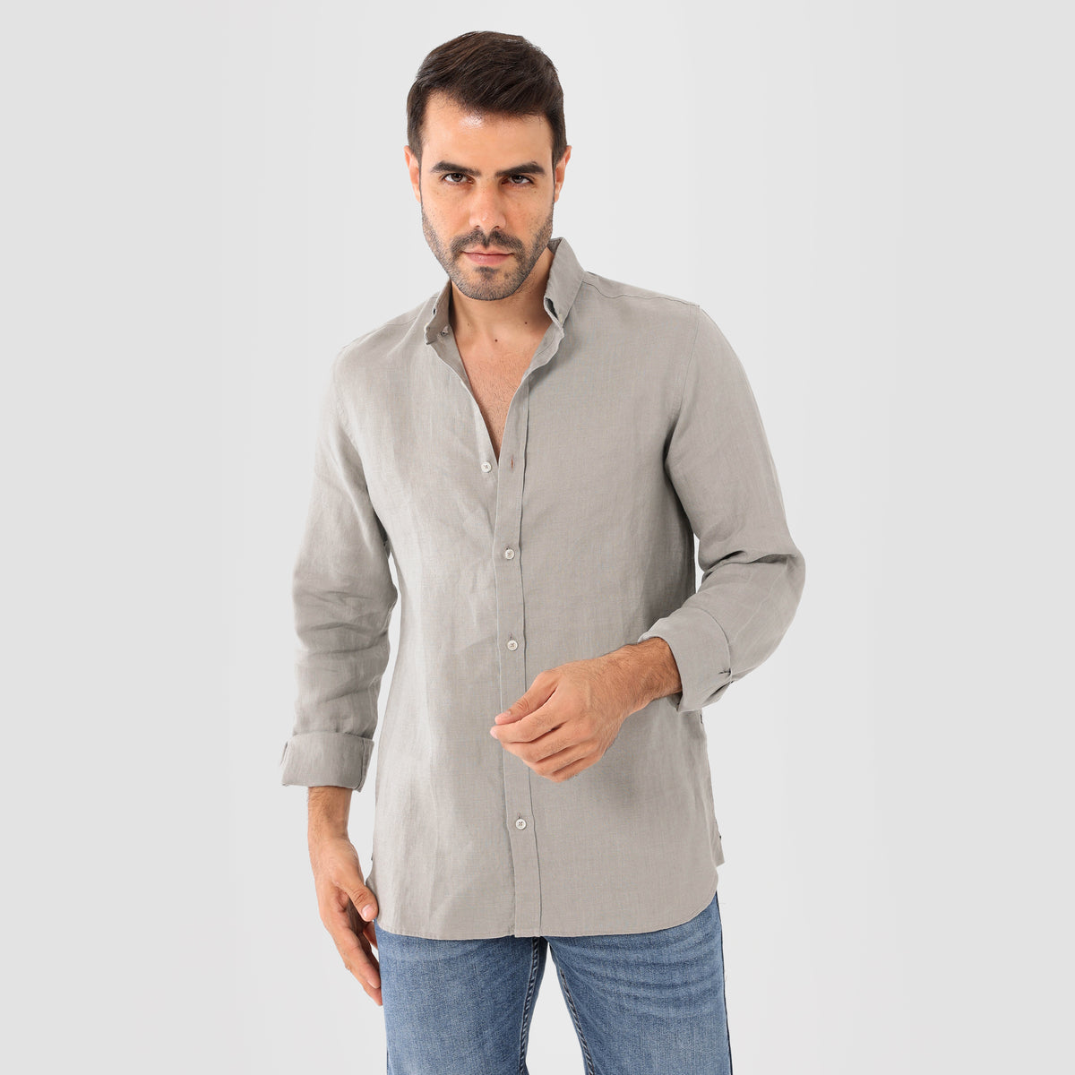 Beige Linen Shirt(995)