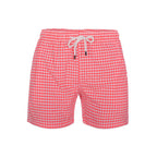 Checks Swimwear Shorts Fuschia(01)