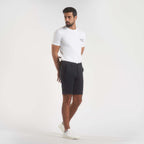 Navy Gabardine Shorts(39) - Naga Homme