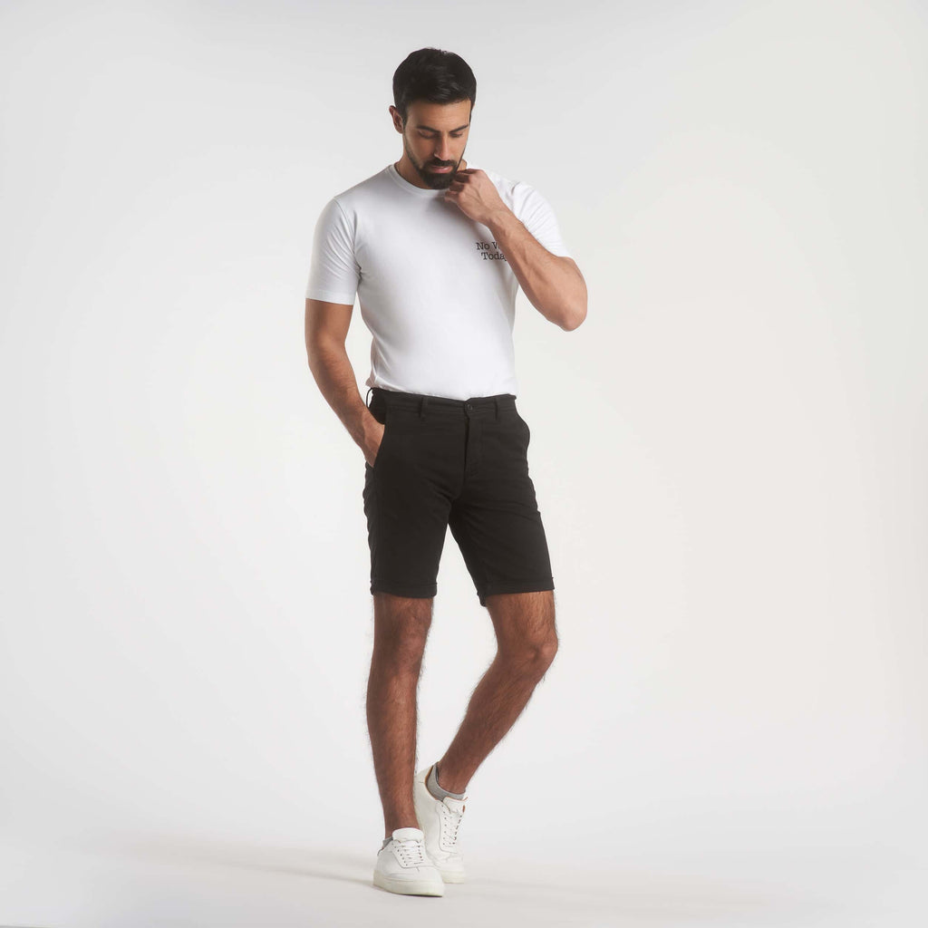 Black Gabardine Shorts(39) - nagahomme