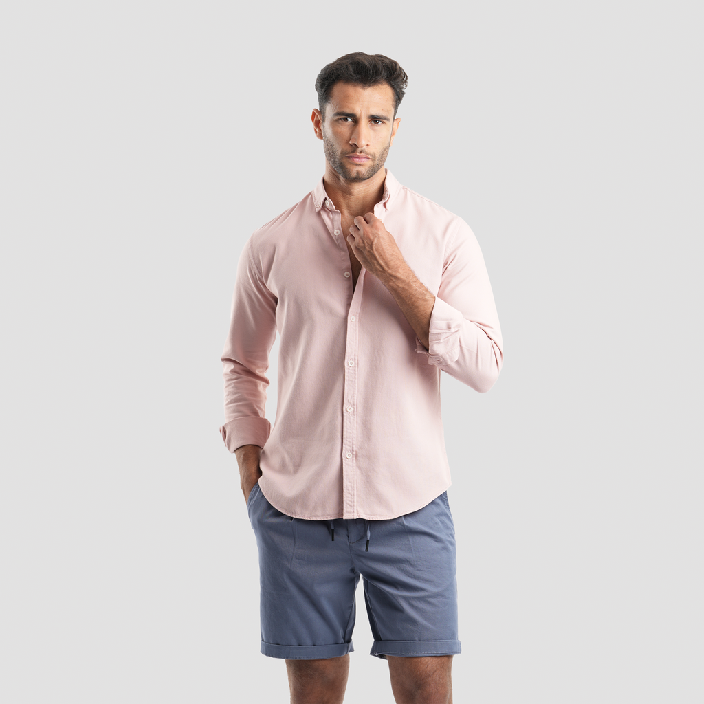 Indigo Gabardine Shorts(53) - Naga Homme
