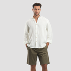 Beige Gabardine Shorts(53) - Naga Homme