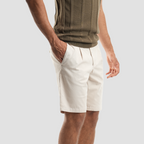Stone Gabardine Shorts(53) - Naga Homme
