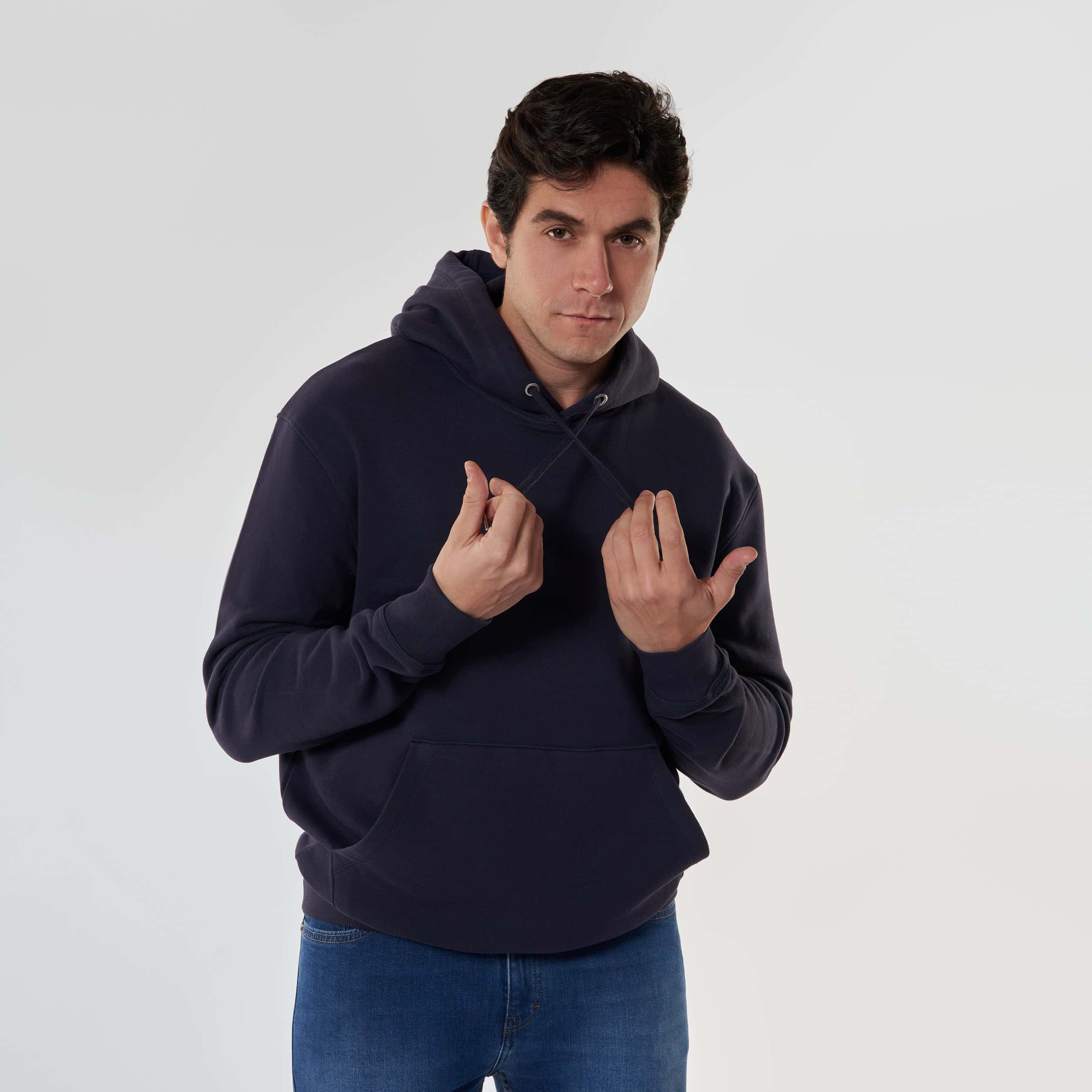 Navy Men’s Hoodie- MSW-63W - nagahomme Main image