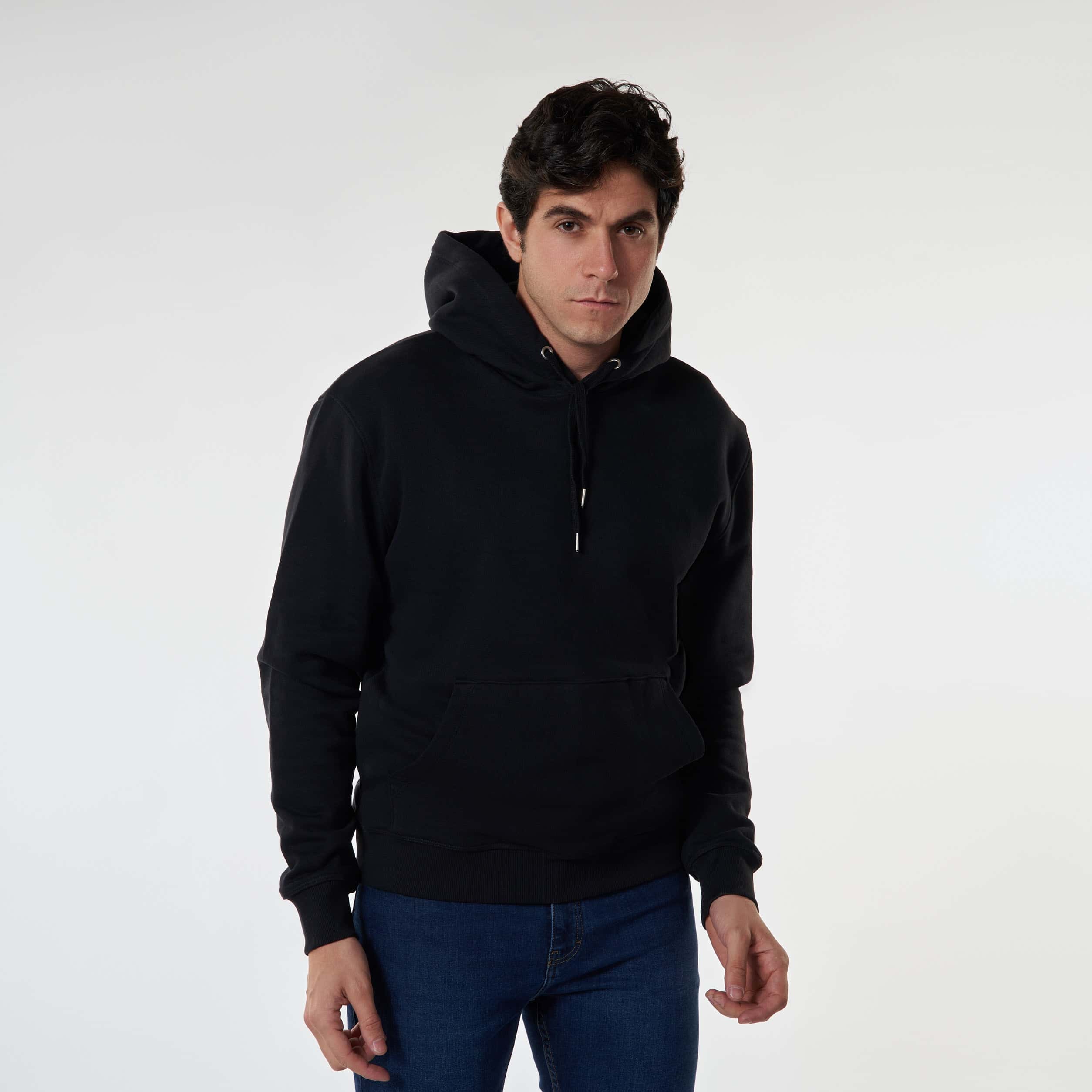 Black Men’s Hoodie - MSW-63W - nagahomme
