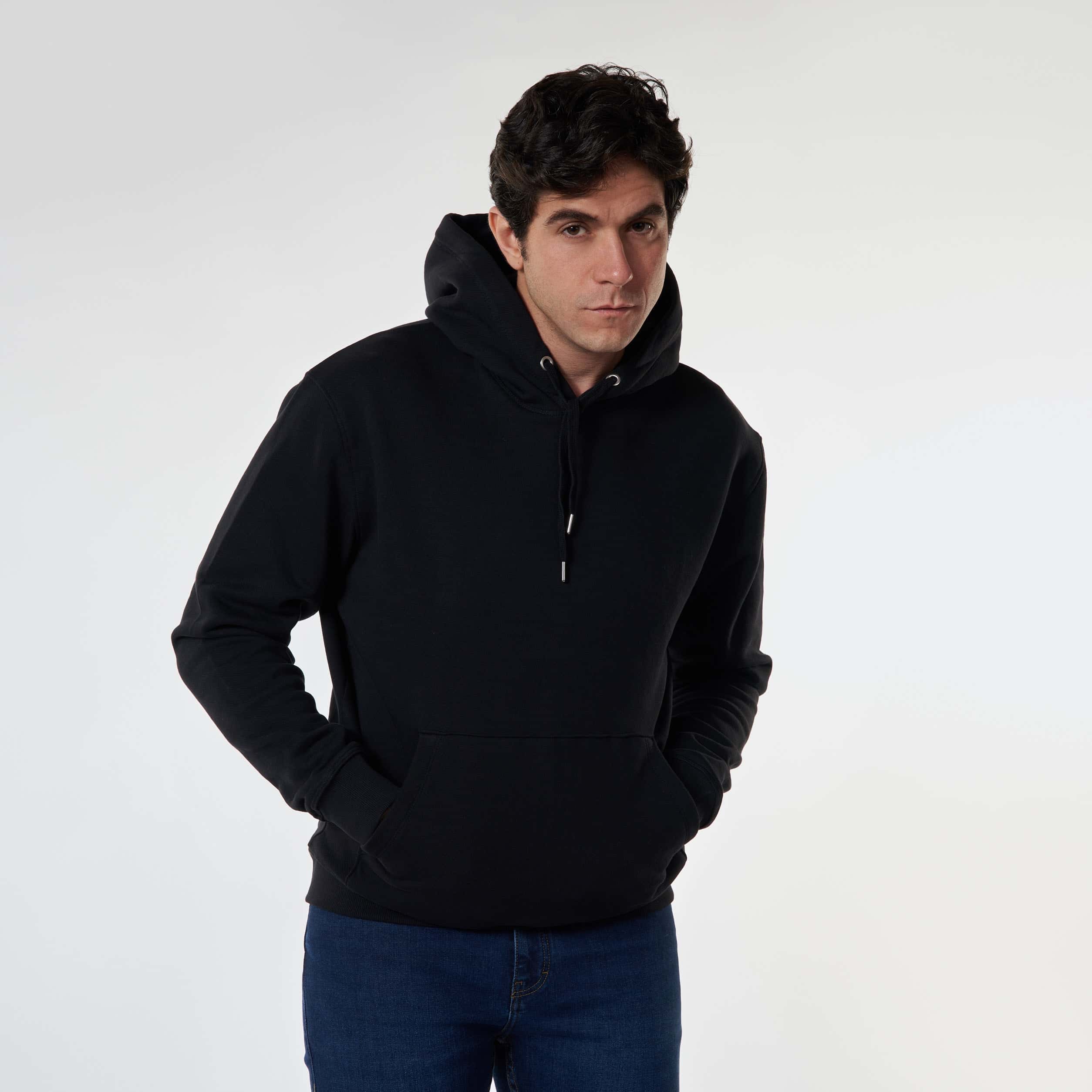 Black Men’s Hoodie - MSW-63W - nagahomme