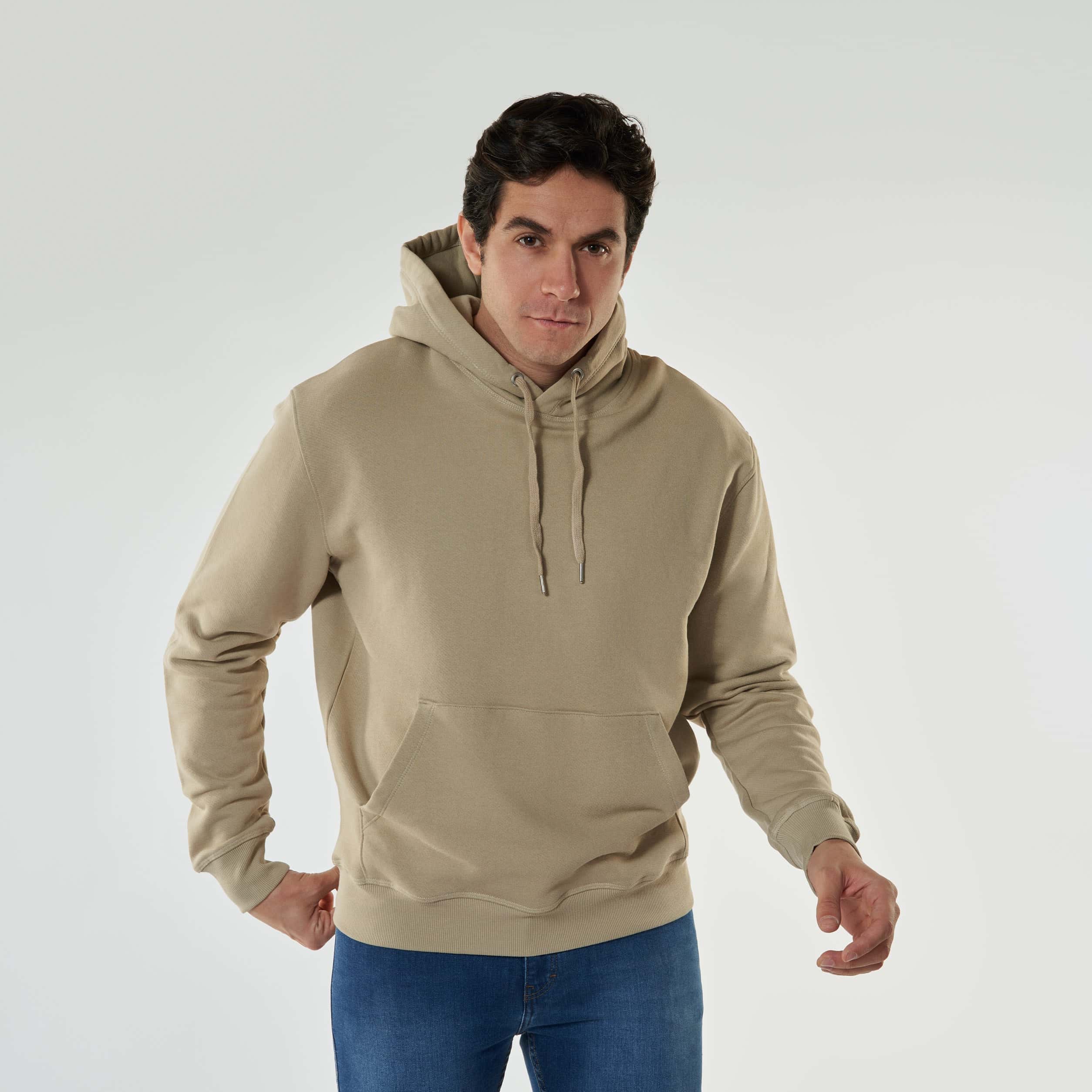 Beige Men’s Hoodie - MSW-63W - nagahomme