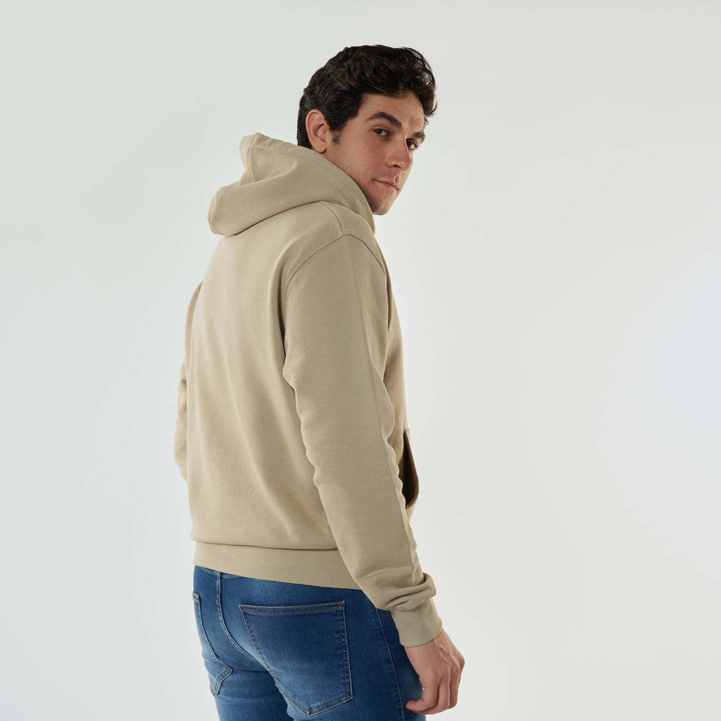 Beige Men’s Hoodie - MSW-63W - nagahomme