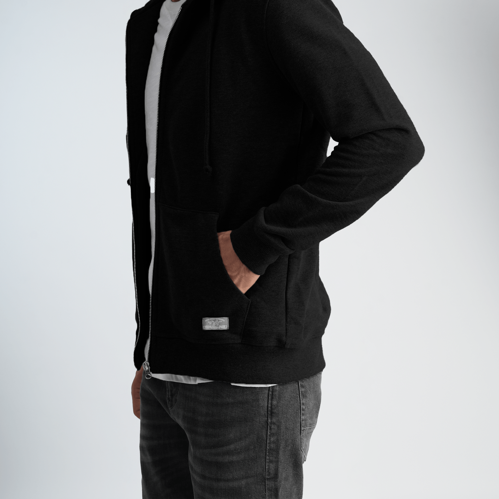 Men's Grey Hoodie-MSW-70