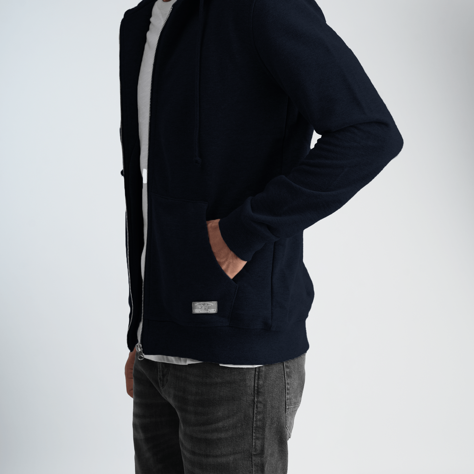Men's Grey Hoodie-MSW-70