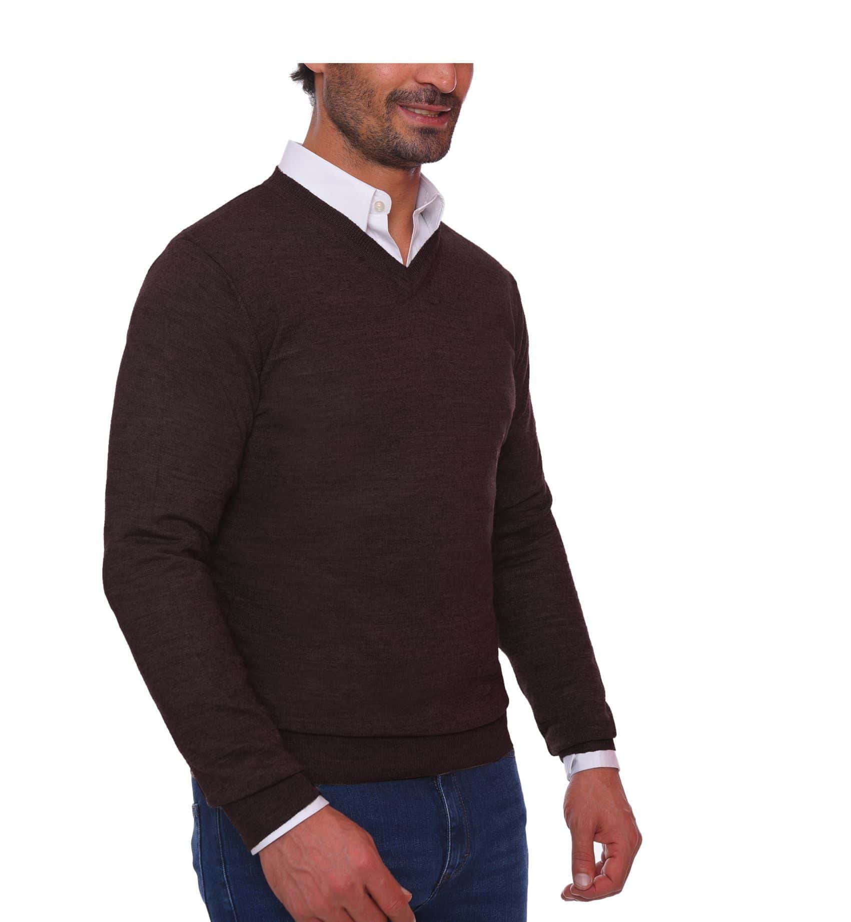 Brown Basic Pullover(mplbsc-06) Secondary image