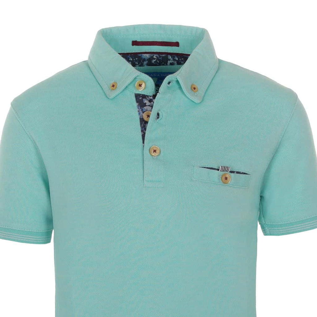 Boys Polo Shirt With Contrast Fabric(44) - nagahomme