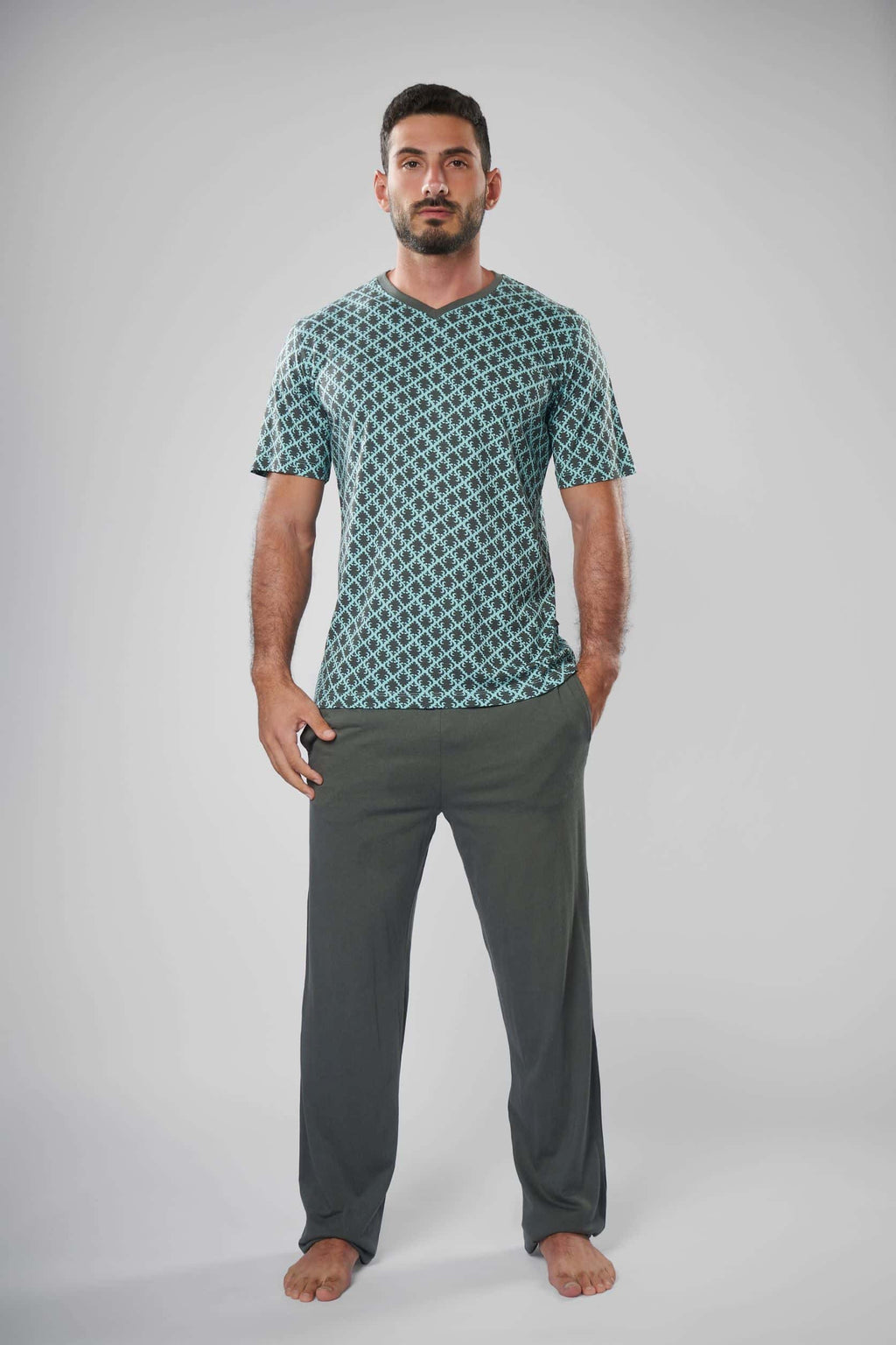 Marine Blue Pajamas (2 Pieces)(102) - nagahomme