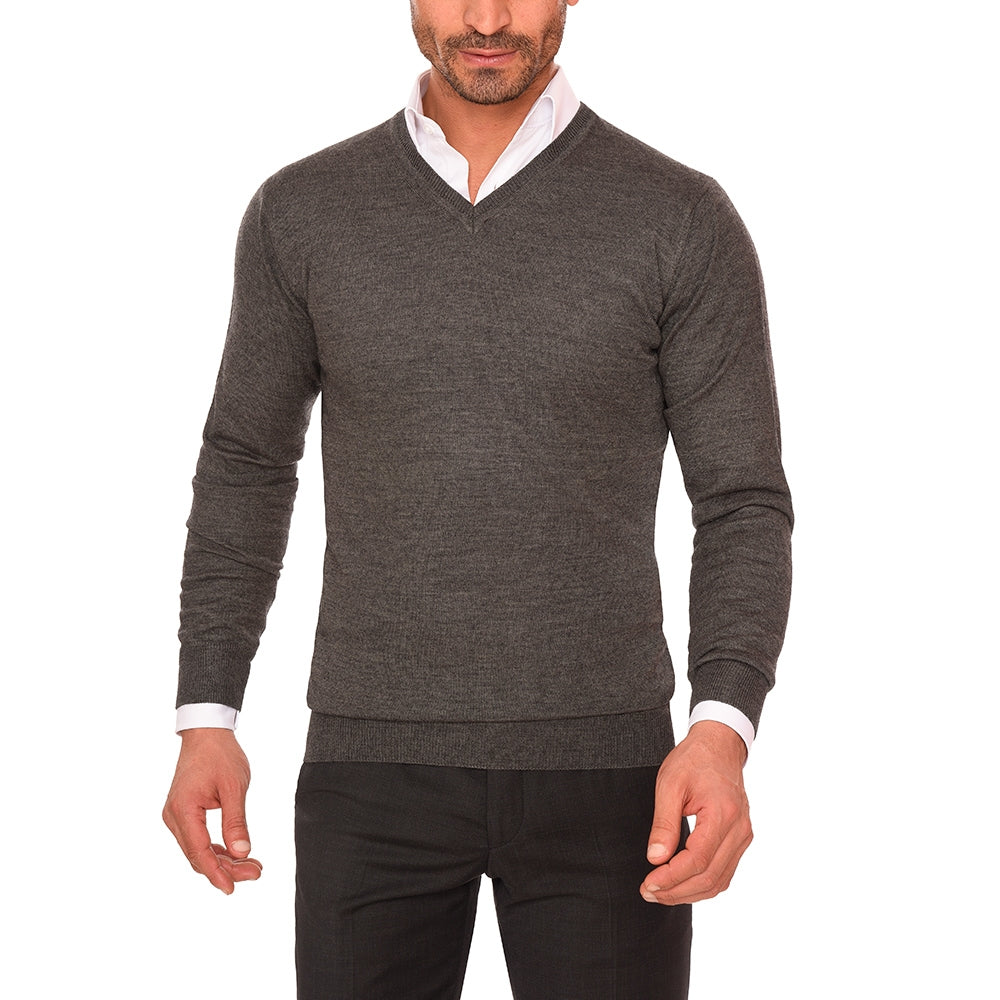 Grey pullover basic (05)