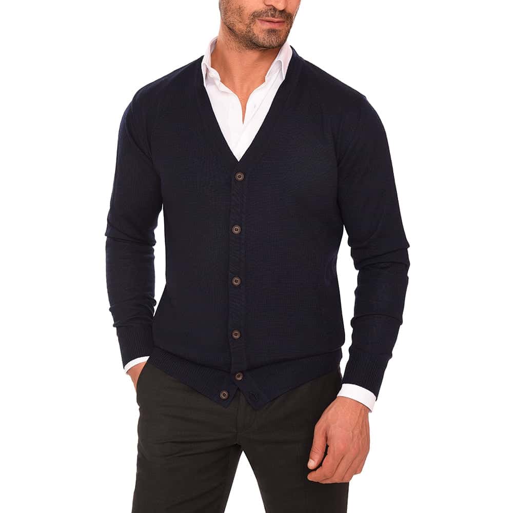 Navy CARDIGAN (01) - nagahomme Main image