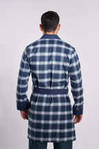 Navy Checks Robe(17) - nagahomme