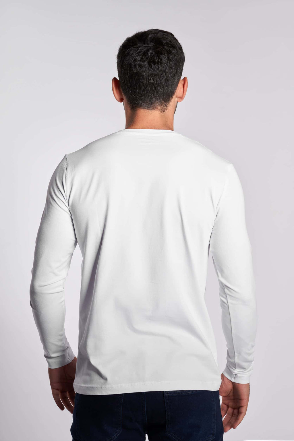 White Long Sleeves Basic T-shirt(48) - nagahomme
