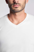 Plain Short Sleeves V-Neck(06) - nagahomme