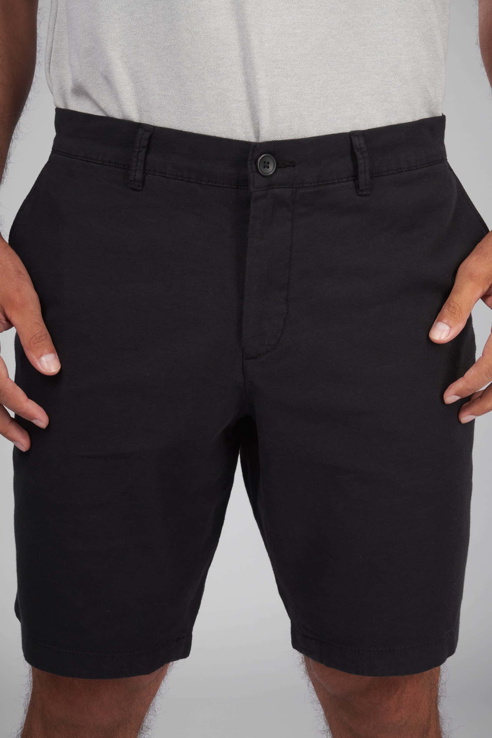 Black Linen Shorts(32) - nagahomme