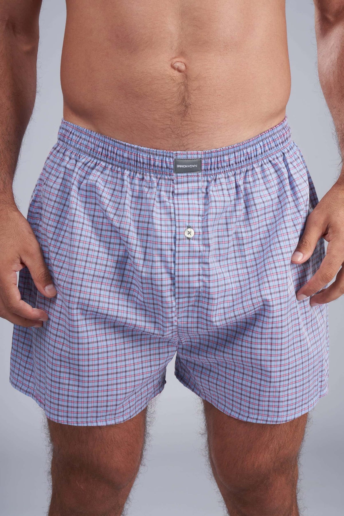 Indigo Checks Boxer - nagahomme