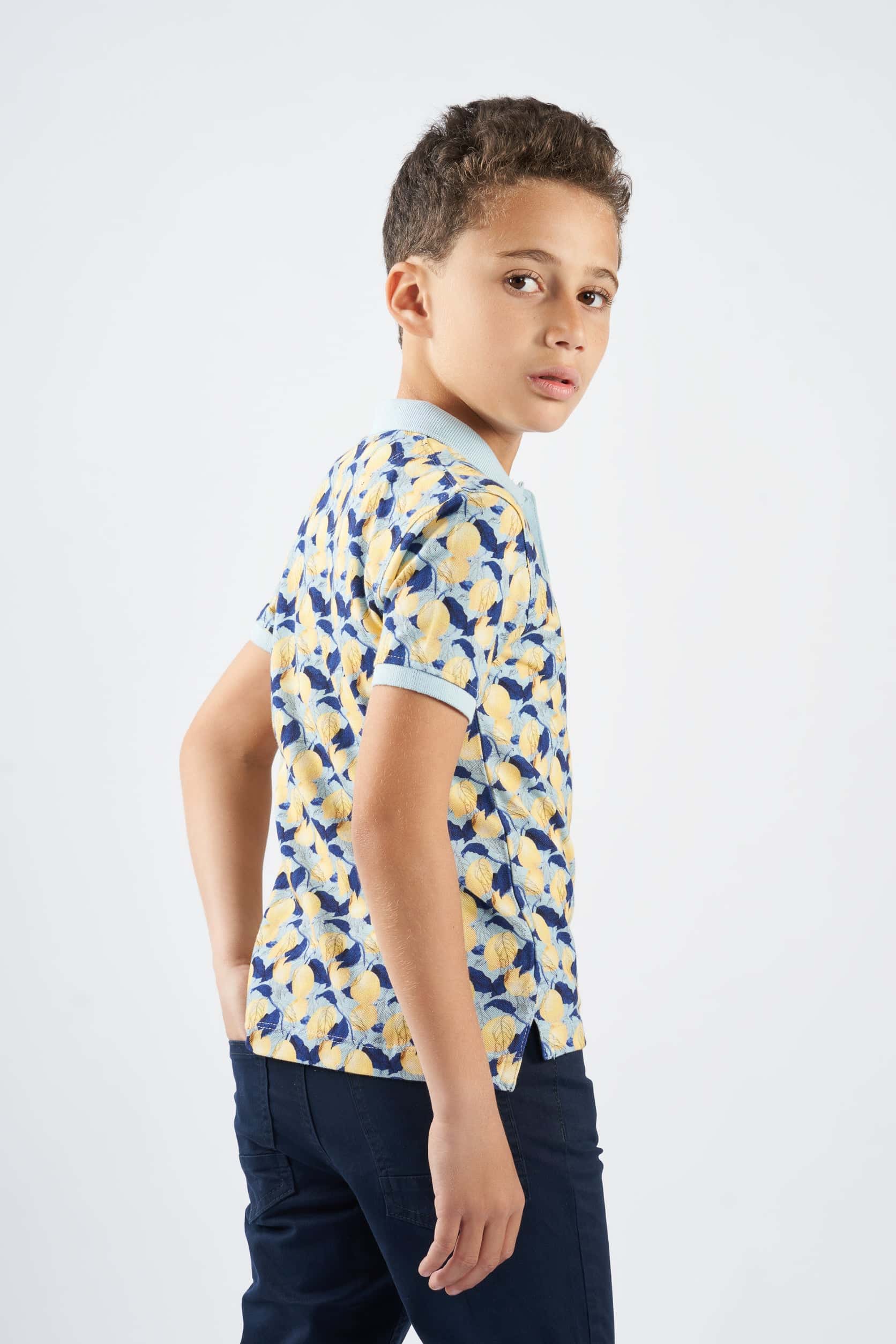 Boys Lemon-printed Polo Shirt(64) - nagahomme