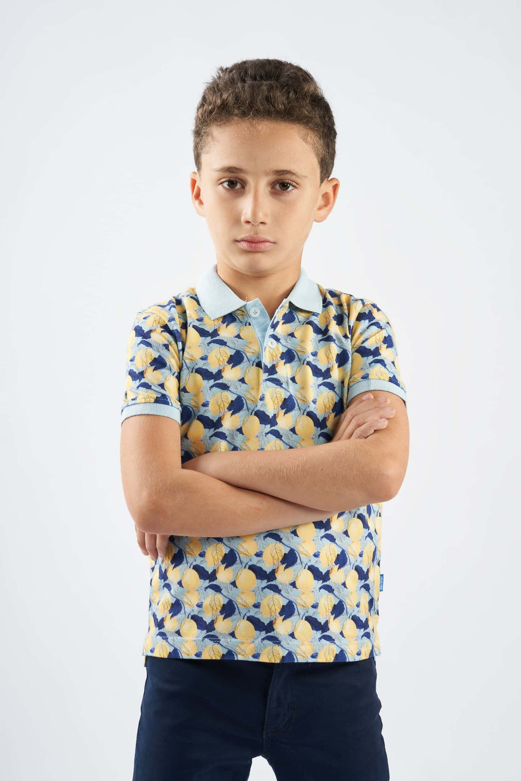 Boys Lemon-printed Polo Shirt(64) - nagahomme