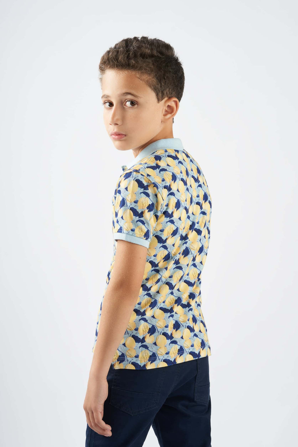 Boys Lemon-printed Polo Shirt(64) - nagahomme