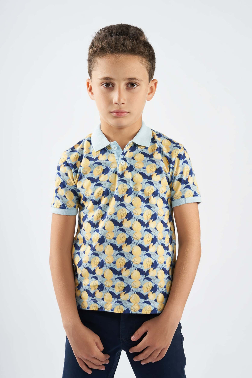 Boys Lemon-printed Polo Shirt(64) - nagahomme