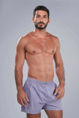 Mauve Checks Boxer
