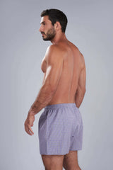 Mauve Checks Boxer