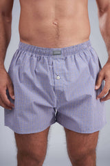 Mauve Checks Boxer