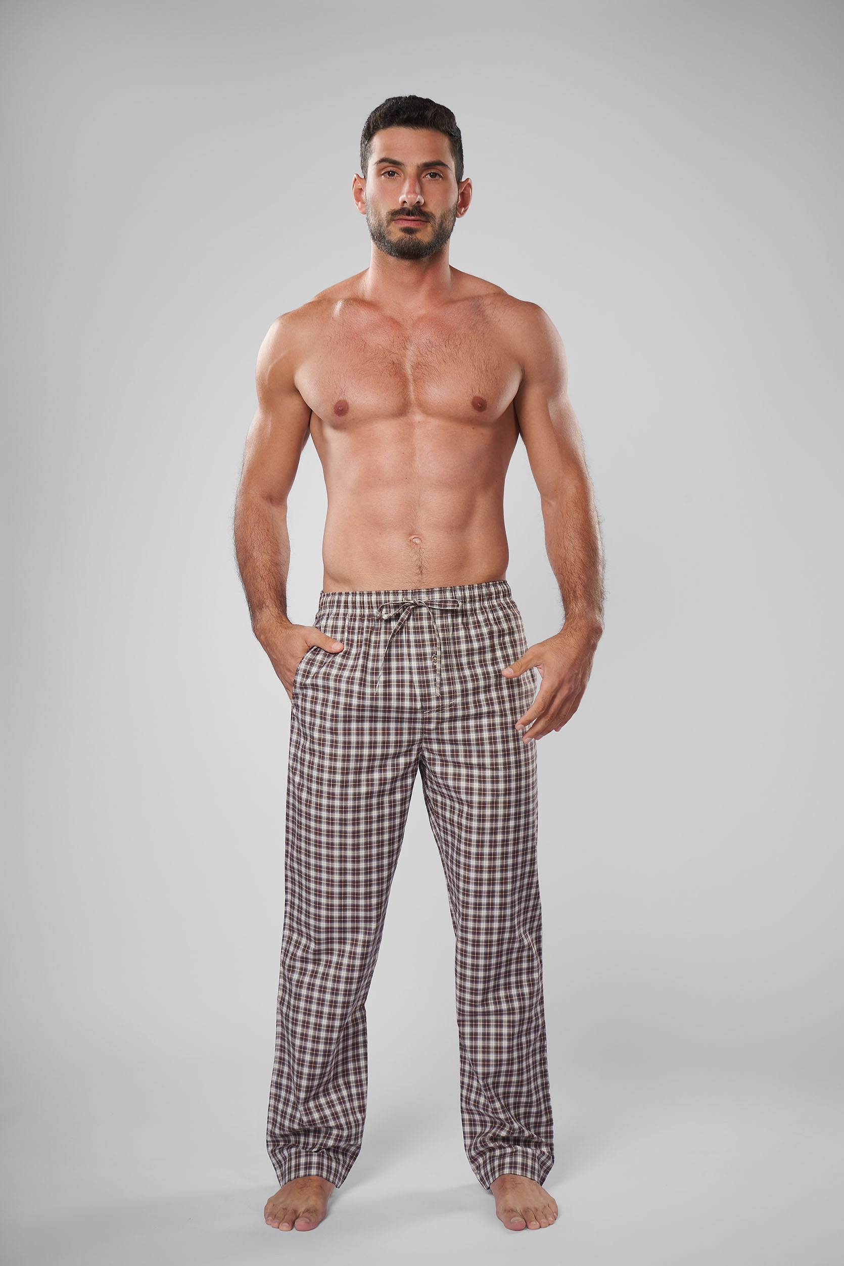 Brown Pajama Pants(38)