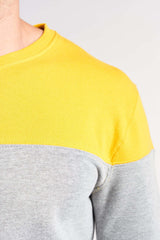 Yellow - Grey 2 Pieces Men Pajama(mpjl102)