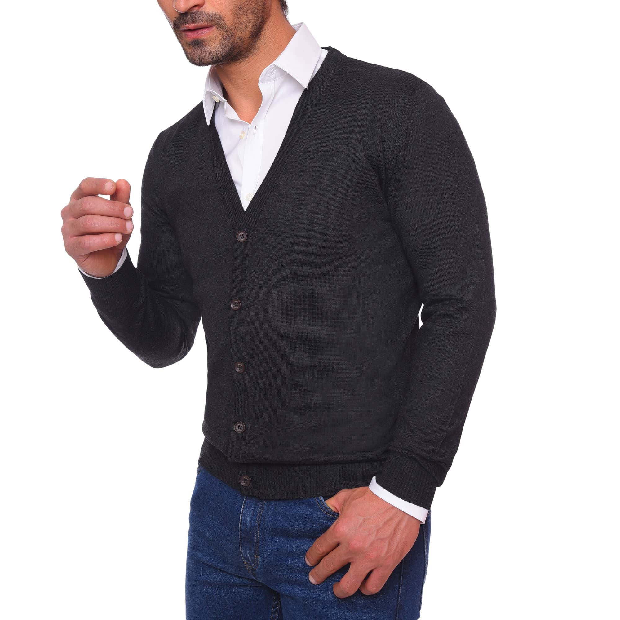 Charchoal Chanee CARDIGAN (01) - nagahomme