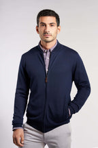 Navy Blue Pullover(21) - Naga Homme