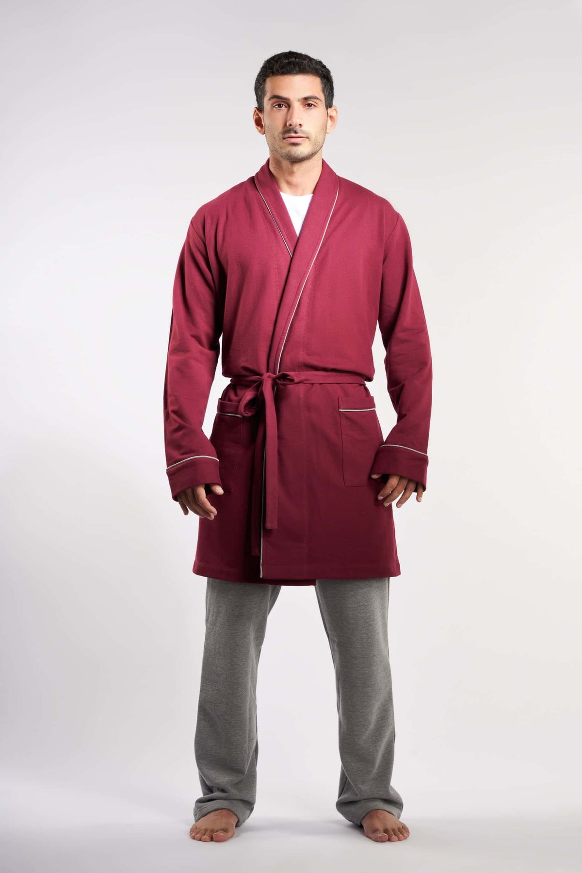 Maroon Pajamas Robe(10)