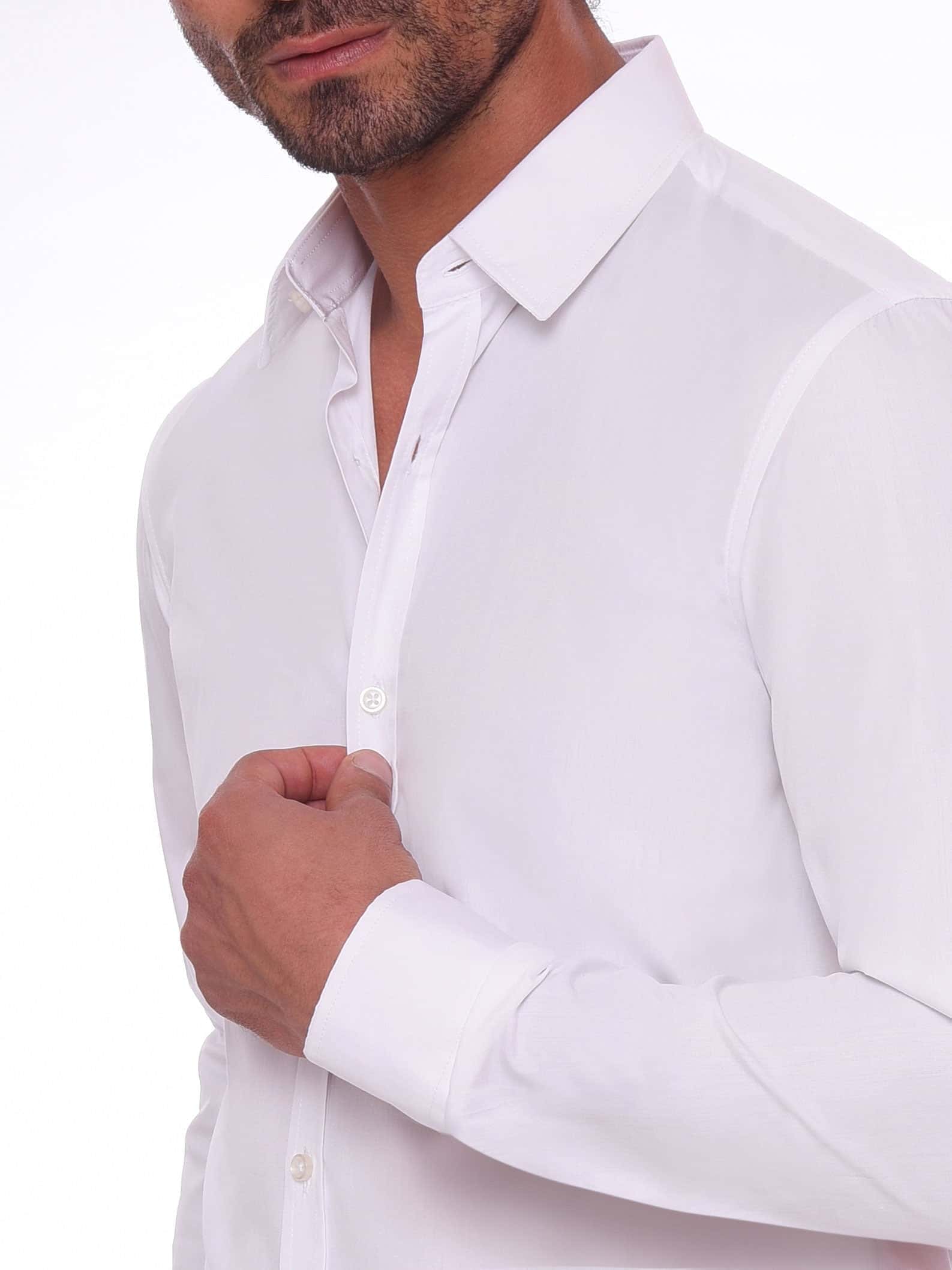 White Classic Cotton shirt(152) - nagahomme