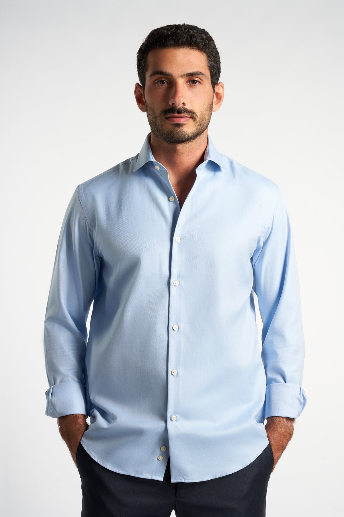 White Light blue Classic Cotton shirt(803) – nagahomme