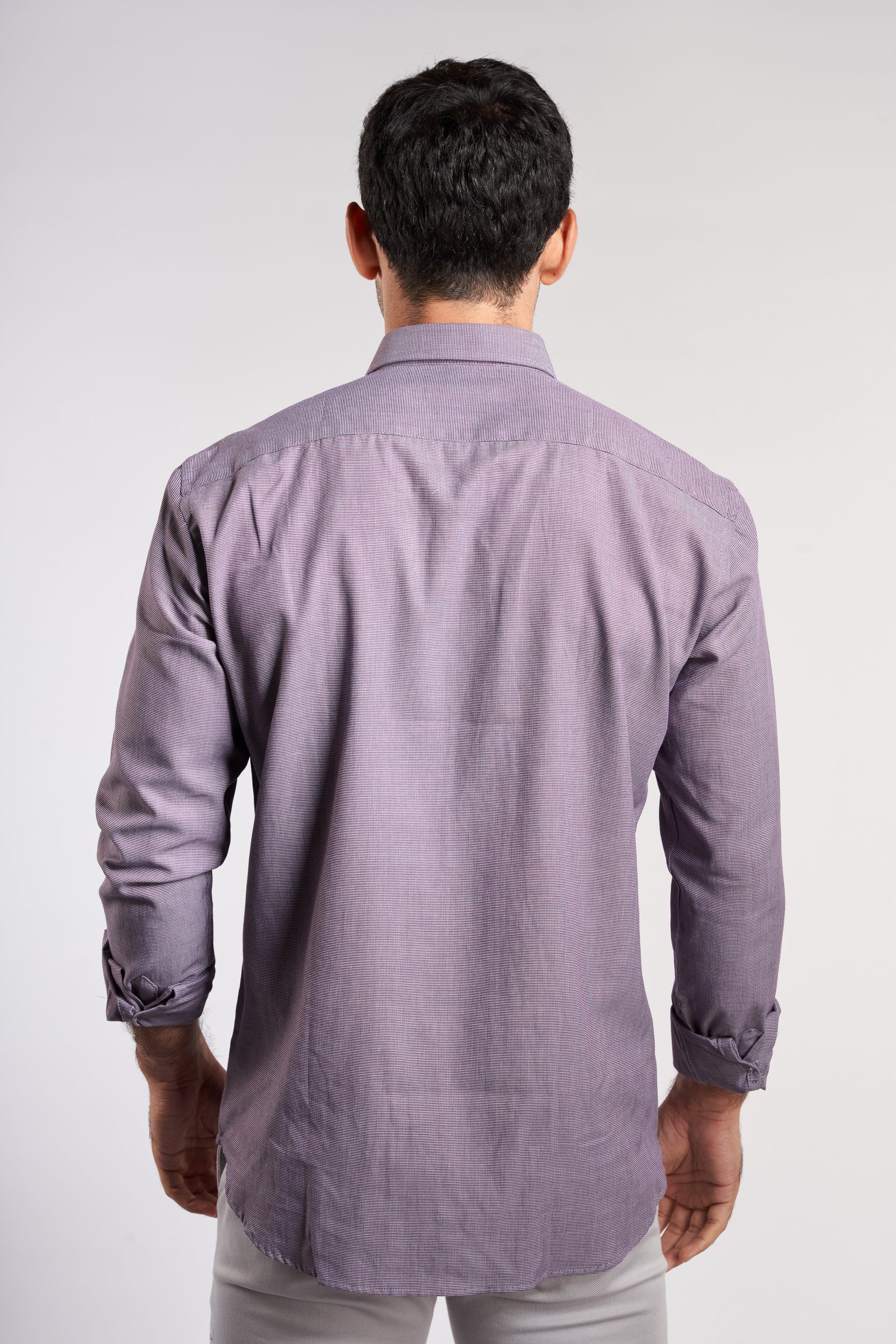 Violet Cotton Classic Shirt(648)